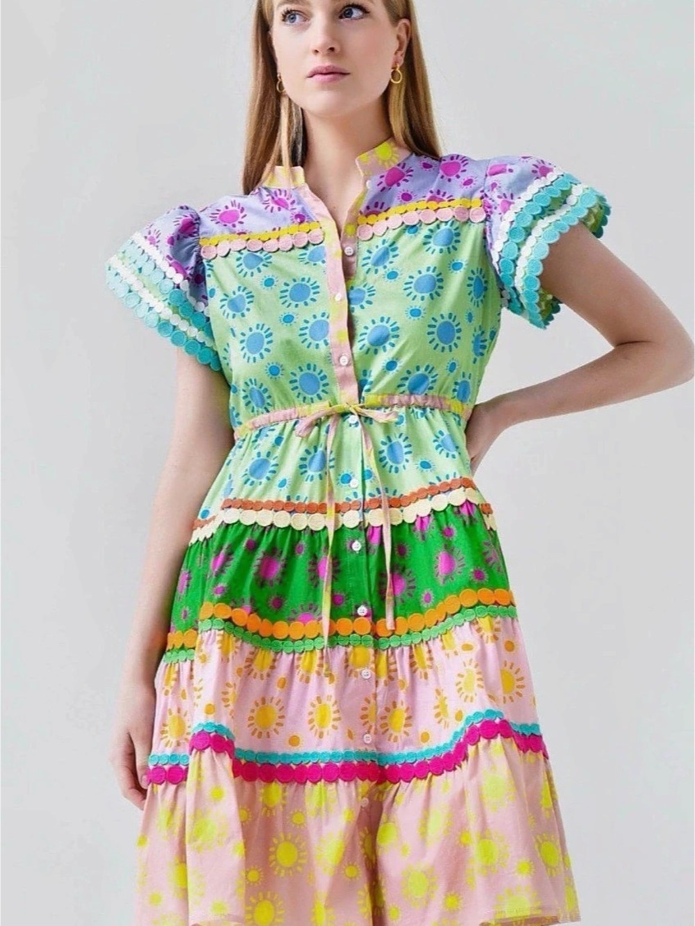 CeliaB Ursula Dress- Multi- NWT Medium M Celia B